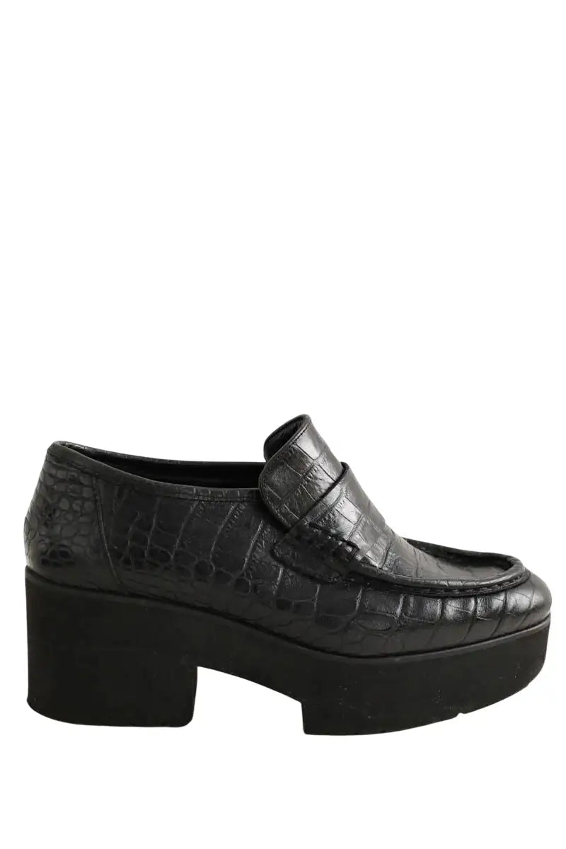 Mocassins Maje Noir en Cuir, taille 38 - Seconde Main