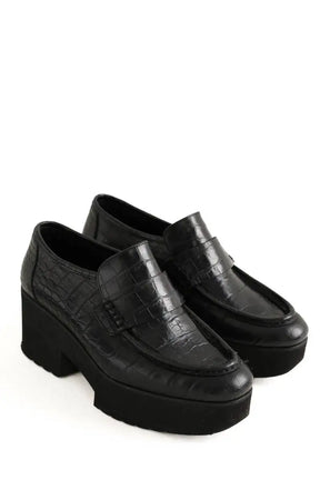 Mocassins Maje Noir en Cuir