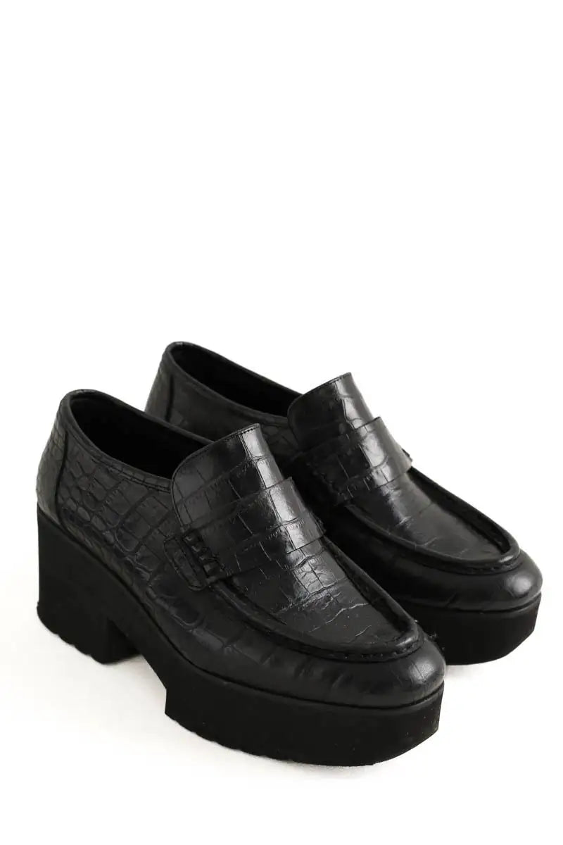 Mocassins Maje Noir en Cuir
