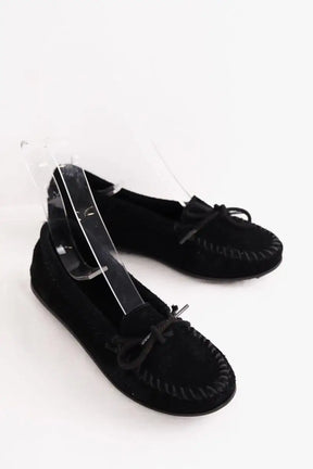 Mocassins Minnetonka Noir en Daim