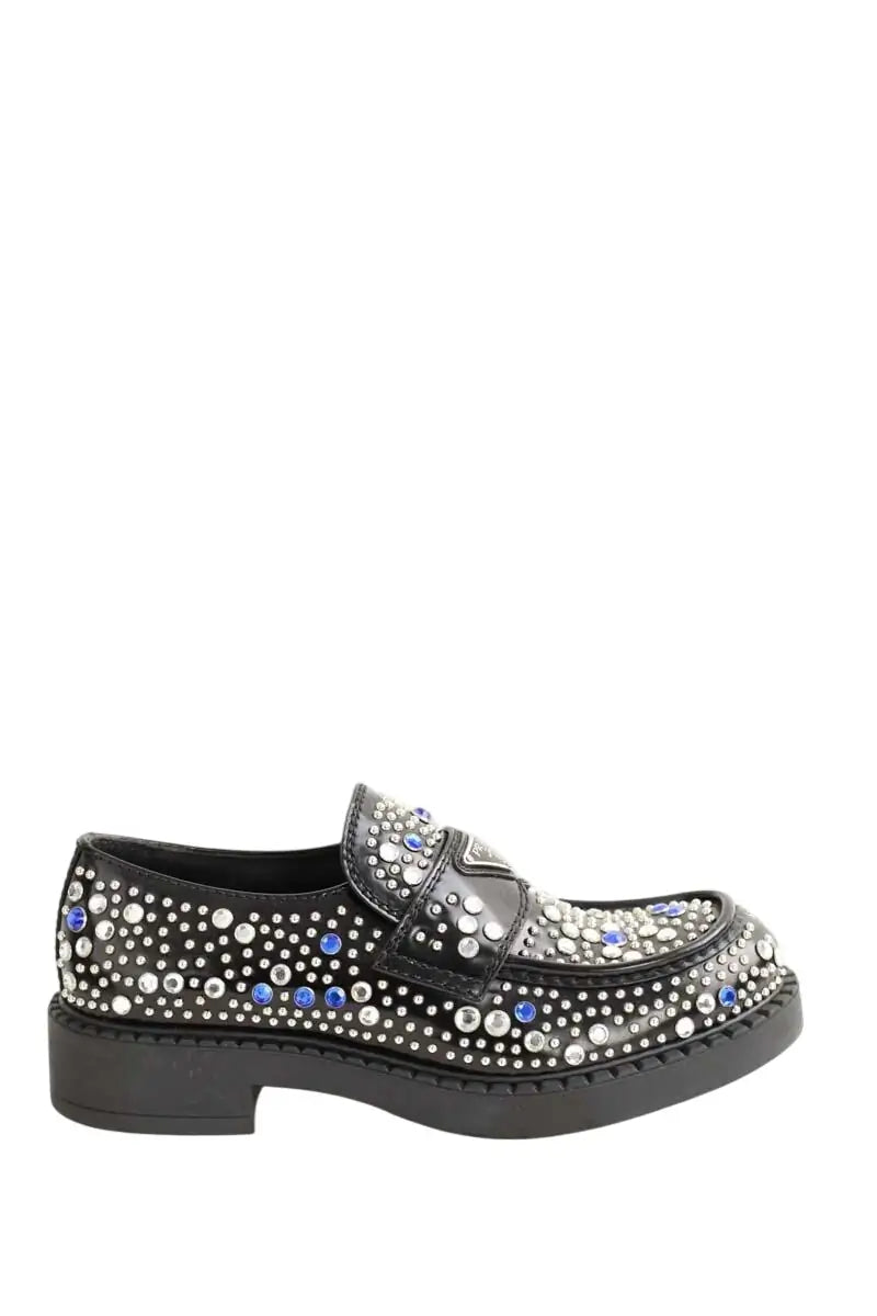 Mocassins Prada Chocolat Noir en Cuir, taille 41 - Seconde Main