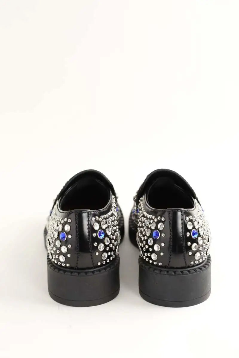 Mocassins Prada Chocolat Noir en Cuir