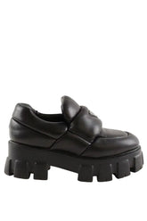 Mocassins Prada Monolith Noir en Cuir, taille 35 - Seconde Main