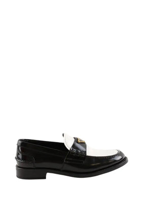 Mocassins Prada Noir en Cuir, taille 35 - Seconde Main