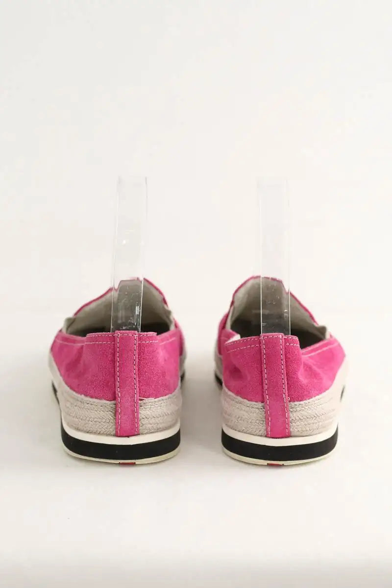 Mocassins Prada Rose en Tissu