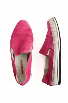 Mocassins Prada Rose en Tissu