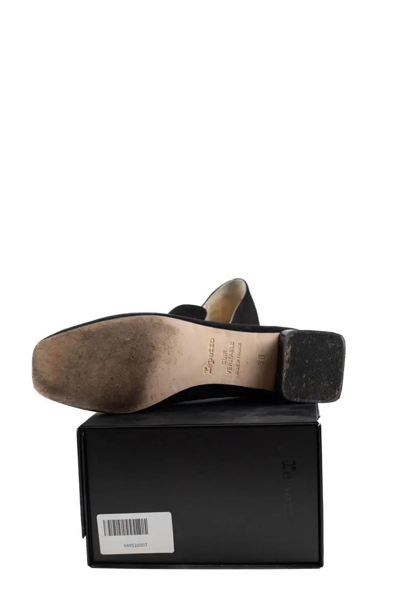 Mocassins Repetto Noir en Daim