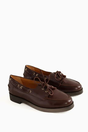 Mocassins Sézane Cardine Marron en Cuir