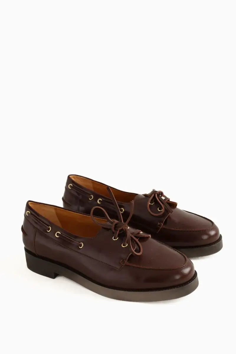Mocassins Sézane Cardine Marron en Cuir