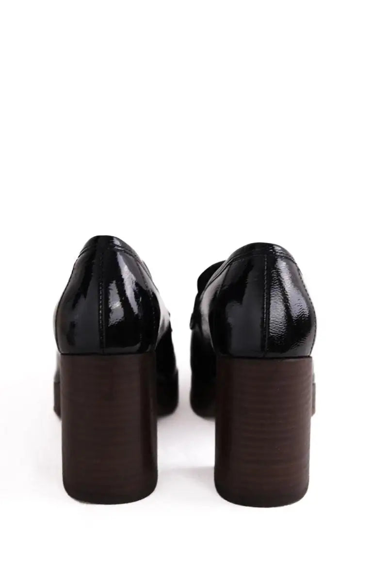 Mocassins Sézane Noir en Cuir verni