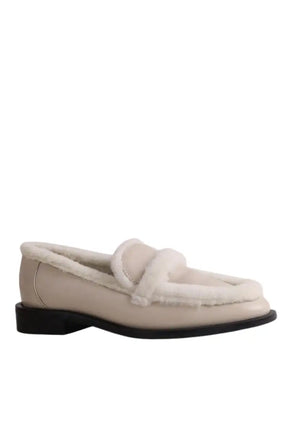 Mocassins Stuart Weitzman Ecru en Cuir, taille 36 - Seconde Main