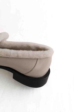 Mocassins Stuart Weitzman Ecru en Cuir