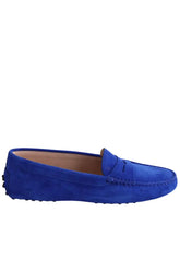 Mocassins Tod's Bleu en Daim, taille 37 - Seconde Main