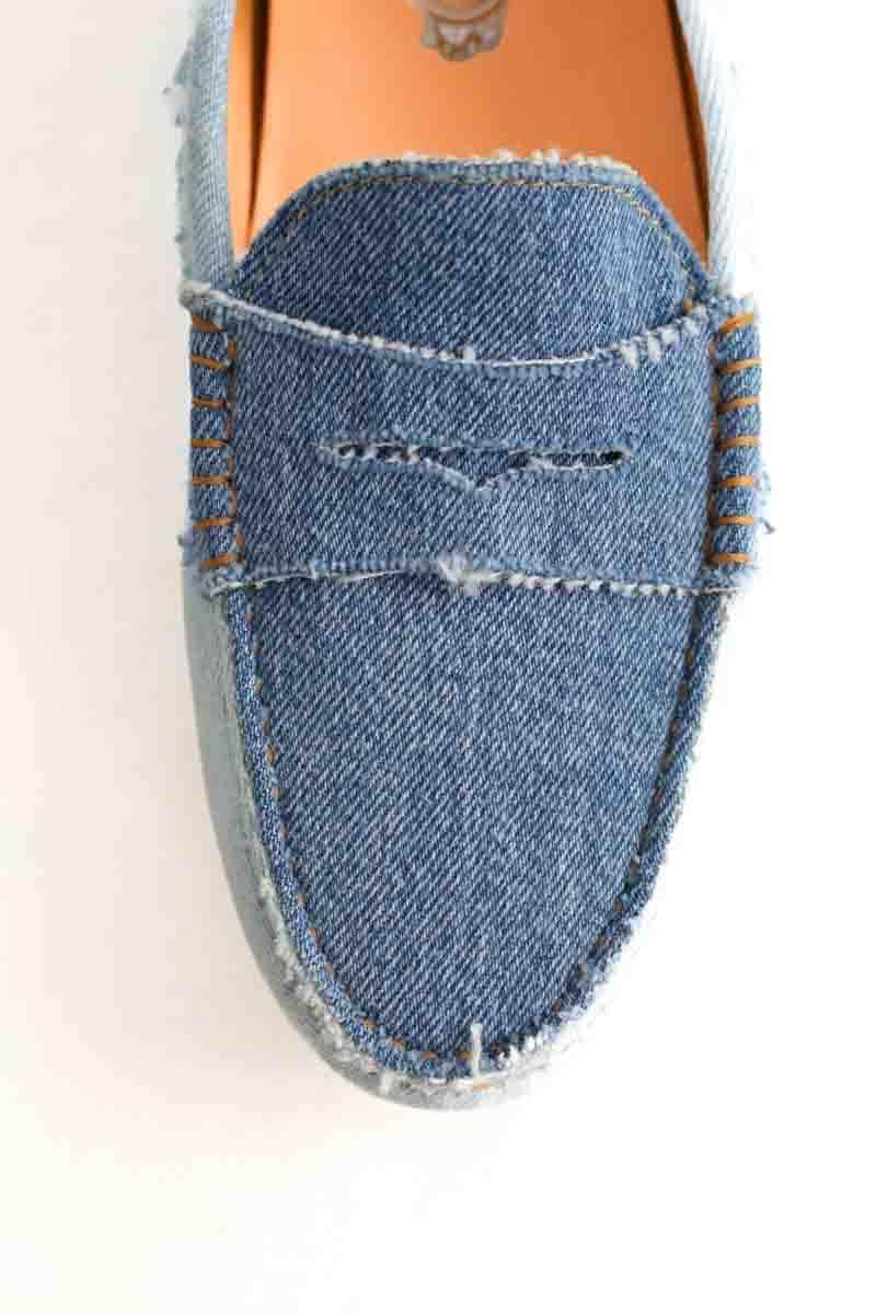 Mocassins Tod's Bleu en Tissu