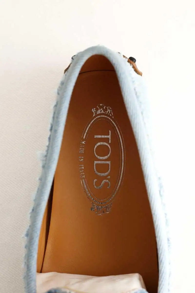 Mocassins Tod's Bleu en Tissu