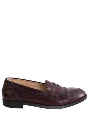 Mocassins Tod's Bordeaux en Cuir, taille 38 - Seconde Main