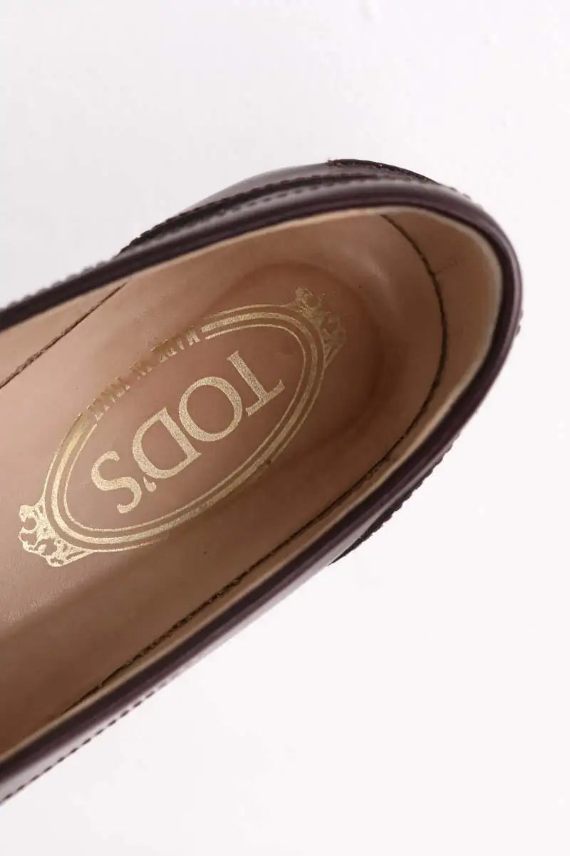Mocassins Tod's Bordeaux en Cuir