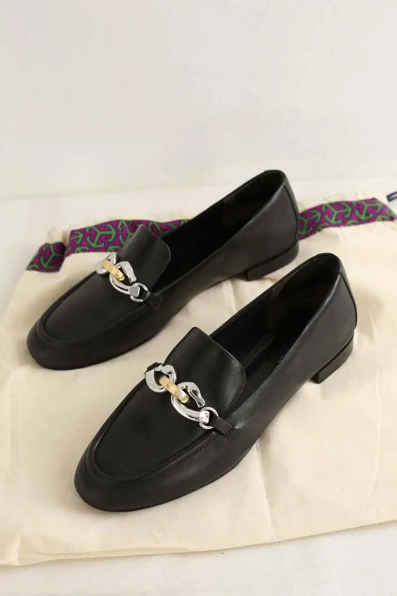 Mocassins Tory Burch Noir en Cuir