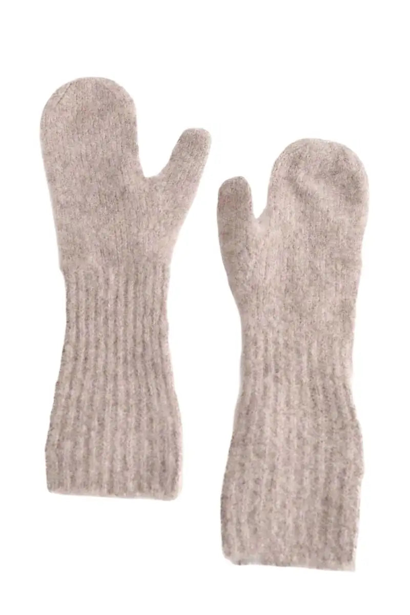 Moufles By Malene Birger Beige en Laine, taille M - Seconde Main