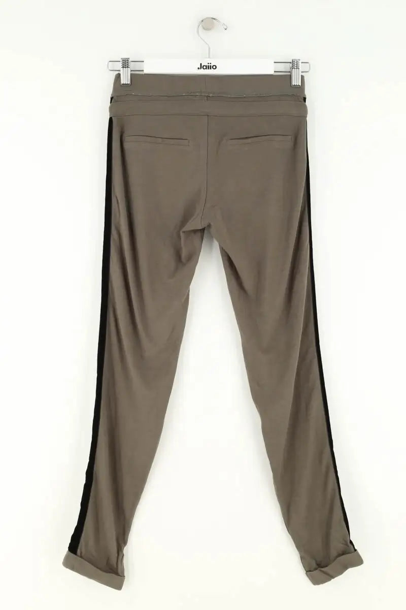 Pantalon slim The Kooples Kaki en Viscose
