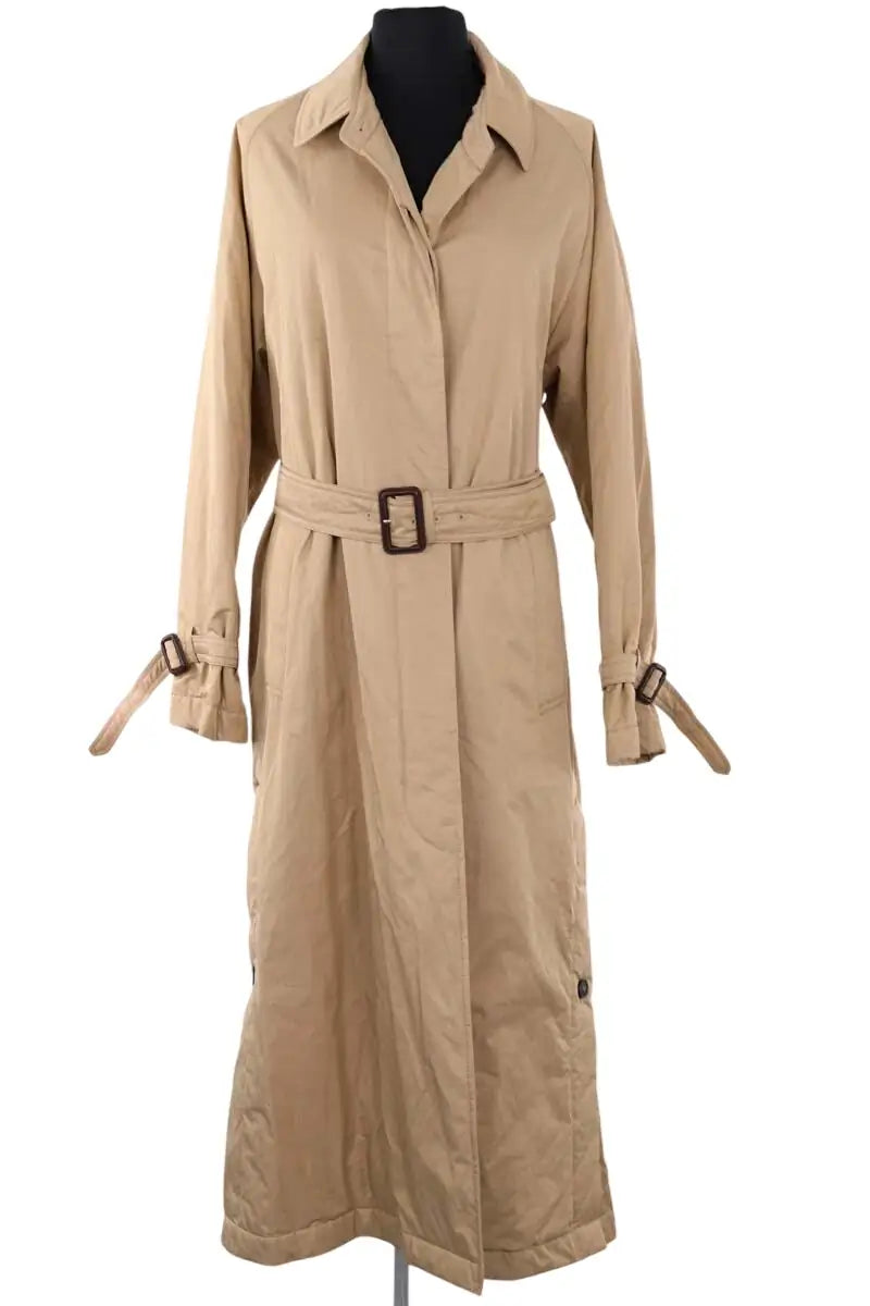 Trench-coat Max Mara Camel en Synthétique, taille M - Seconde Main