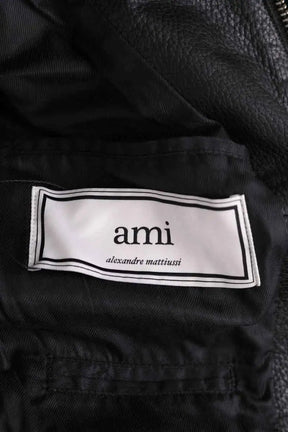 Blouson Ami Noir en Cuir