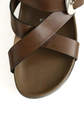 Mules Barbara Bui Kaki en Cuir