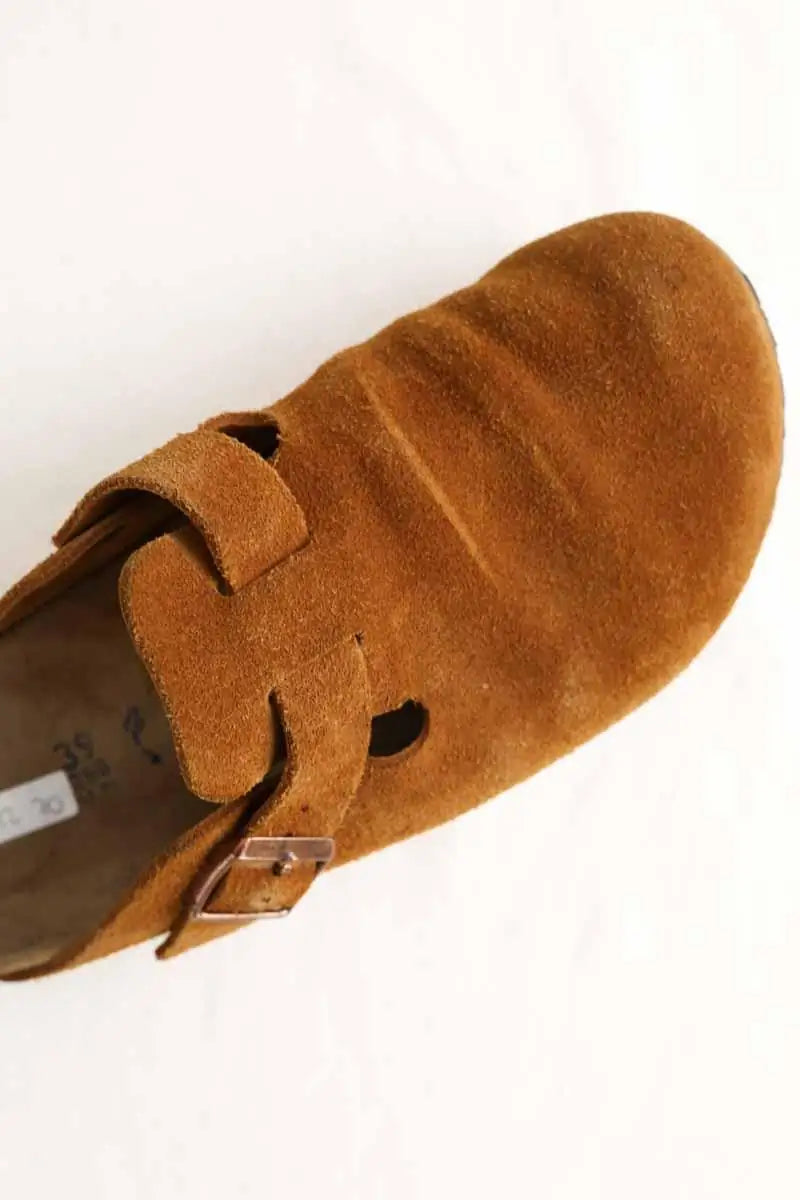 Mules Birkenstock Camel en Daim