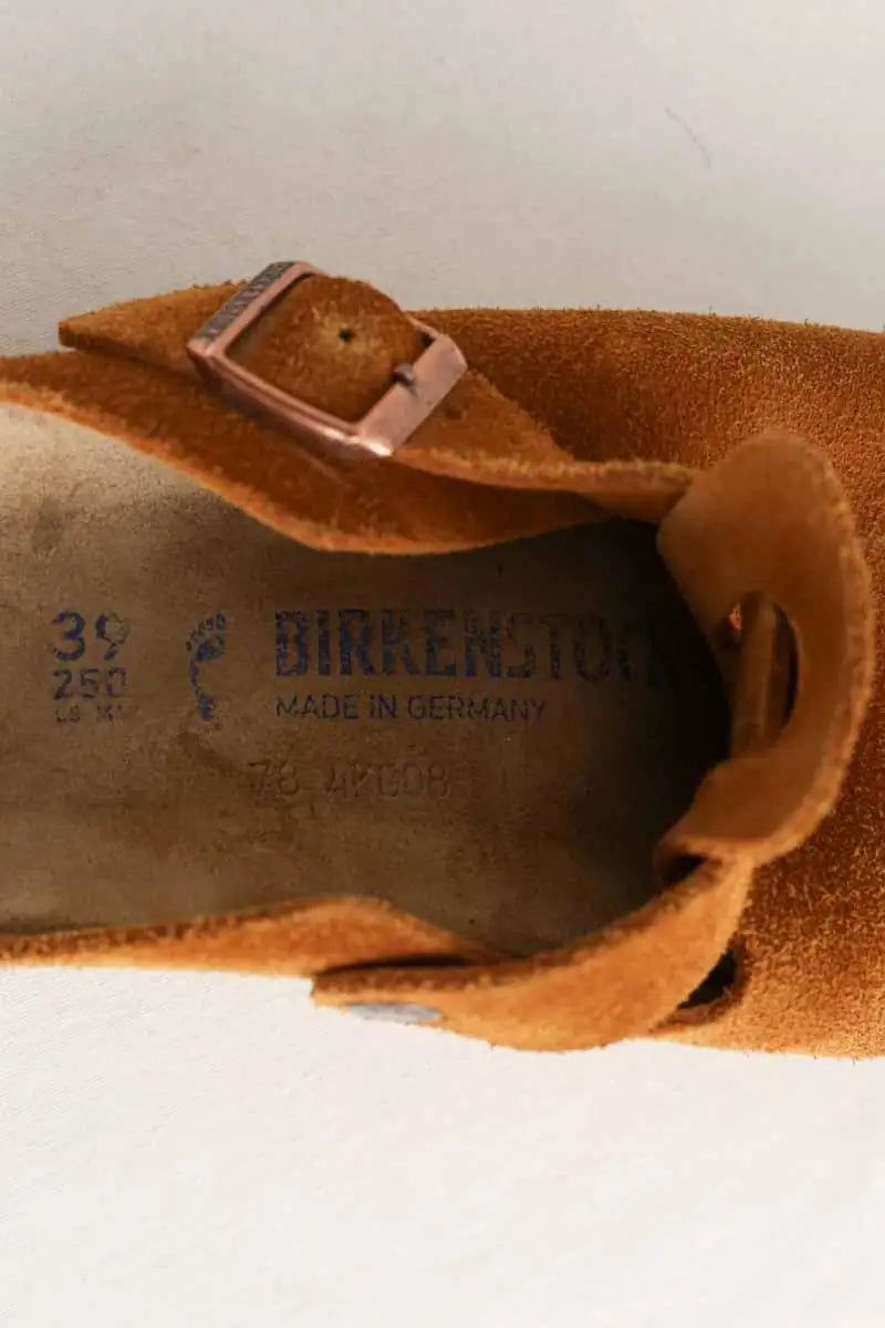 Mules Birkenstock Camel en Daim