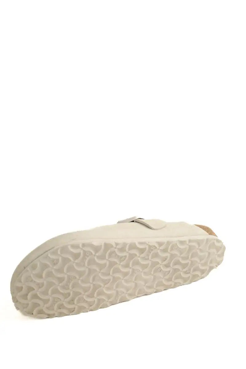 Mules Birkenstock Gris en Cuir