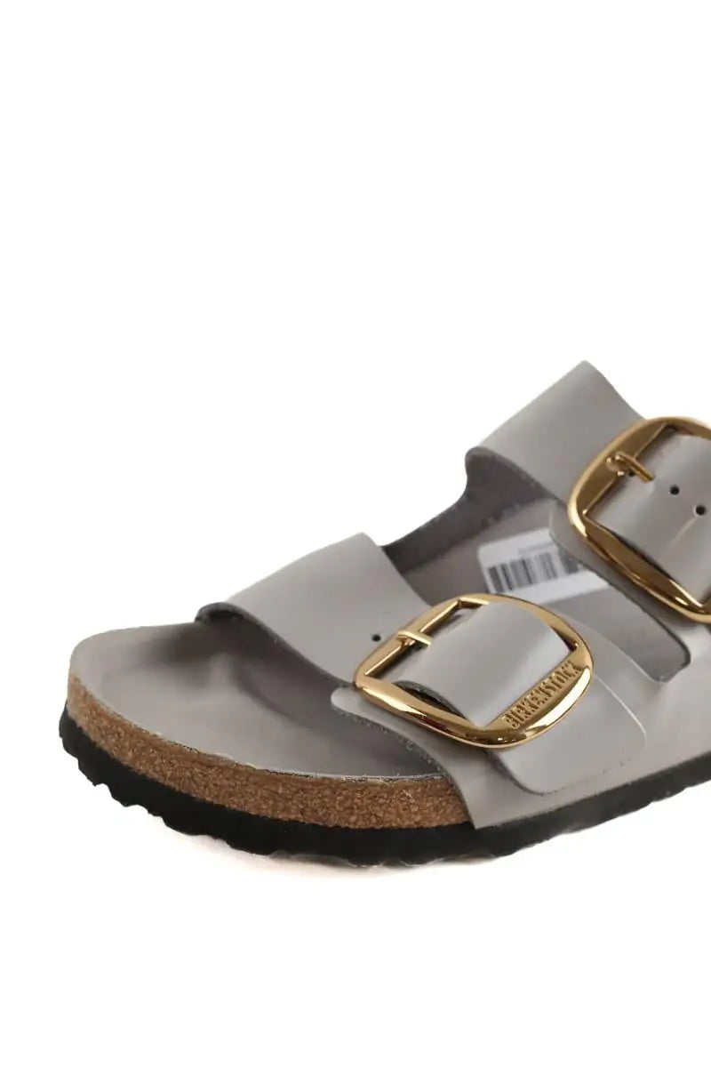Mules Birkenstock Gris en Cuir