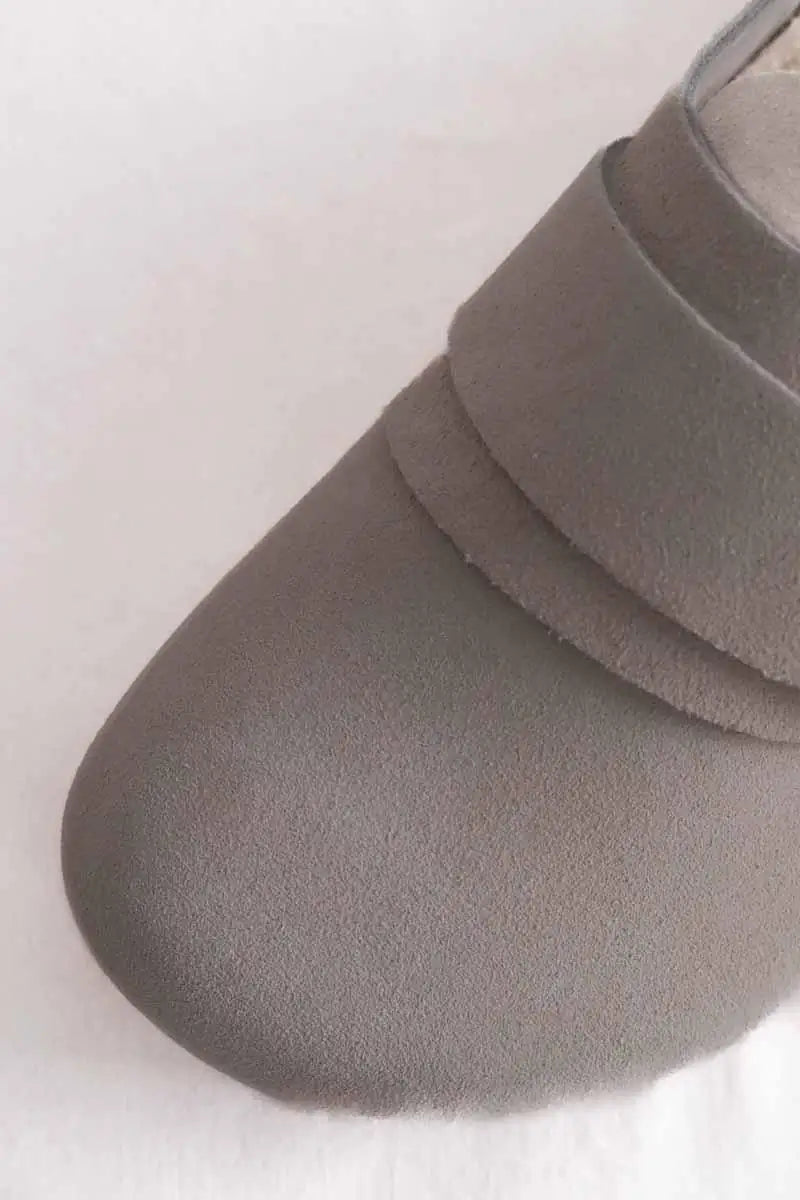 Mules Birkenstock Nagoya suede tekla Ecru en Daim
