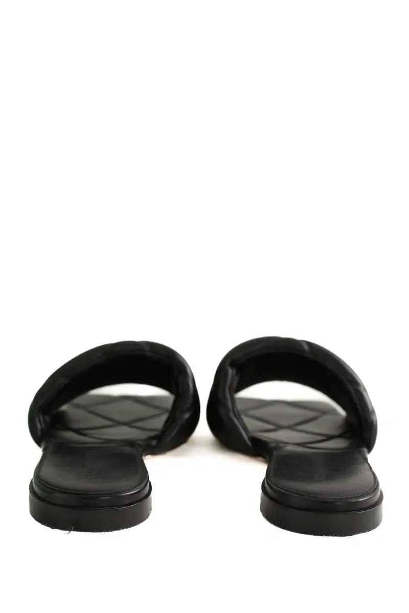 Mules Bottega Veneta Lido Noir en Cuir