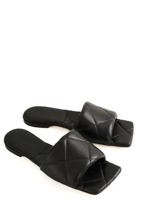 Mules Bottega Veneta Lido Noir en Cuir