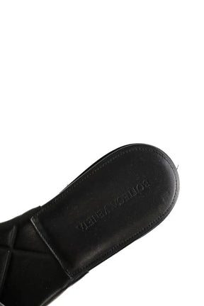 Mules Bottega Veneta Lido Noir en Cuir