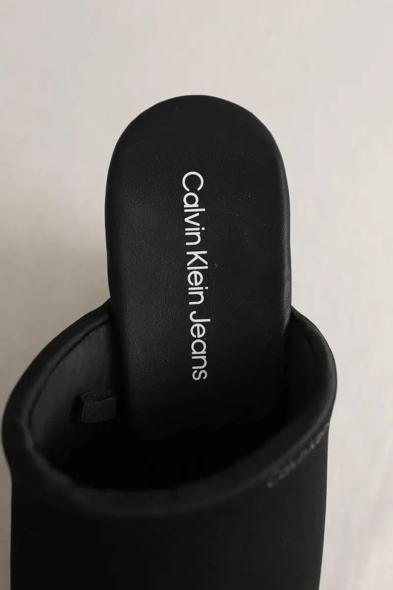Mules Calvin Klein Noir en Cuir