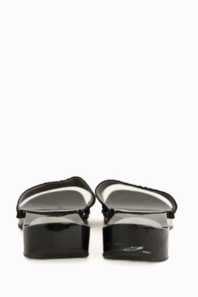 Mules Chanel Noir en Plastique