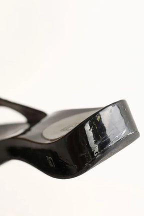 Mules Chanel Noir en Plastique