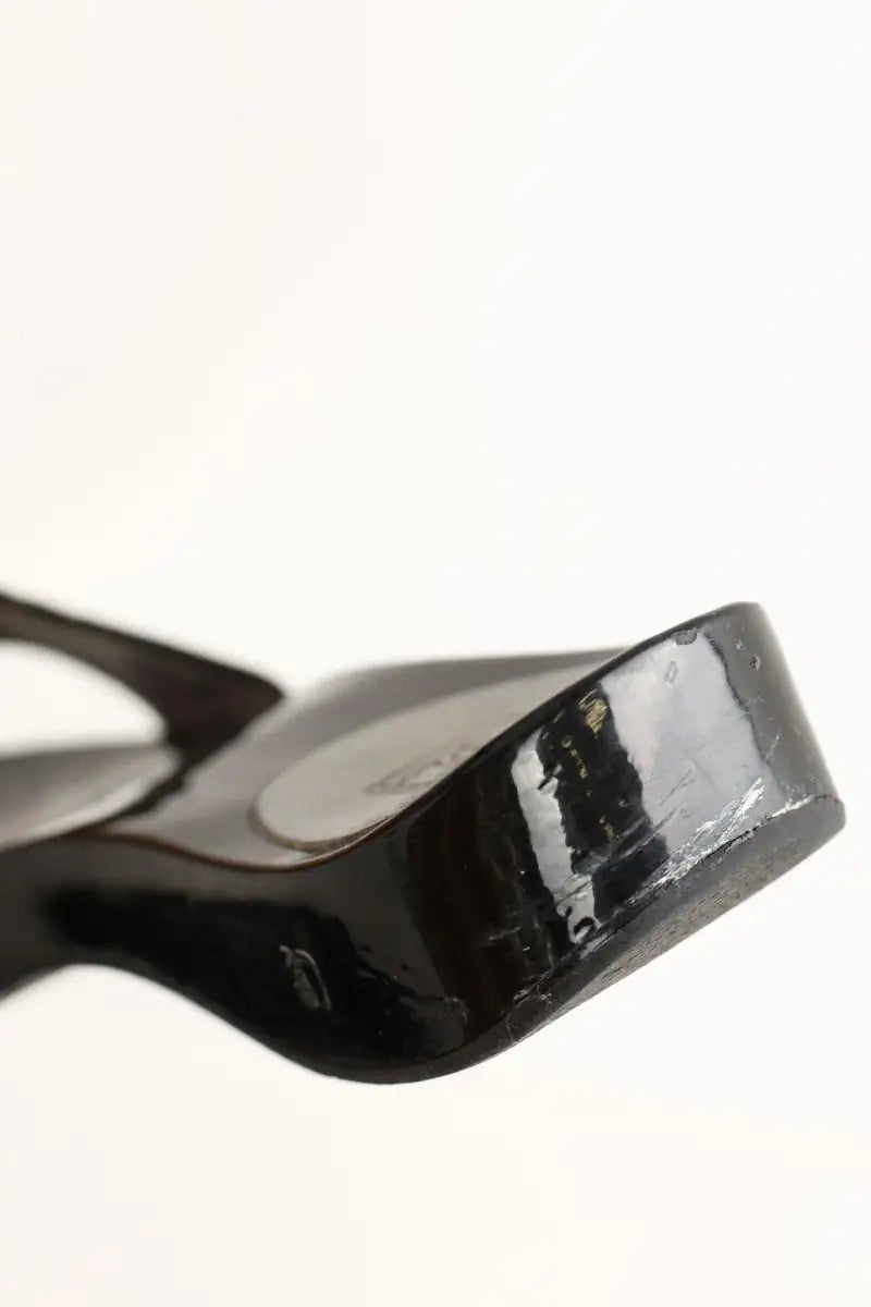 Mules Chanel Noir en Plastique