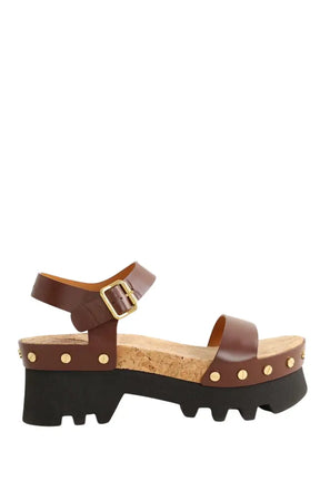 Mules Chloé Marron en Cuir, taille 36 - Seconde Main