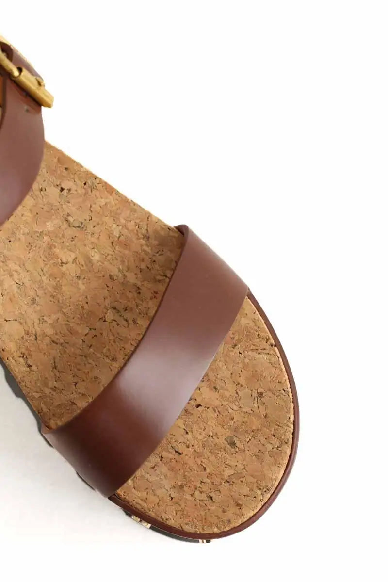 Mules Chloé Marron en Cuir