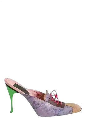 Mules Dolce & Gabbana Violet en Cuir, taille 36 - Seconde Main