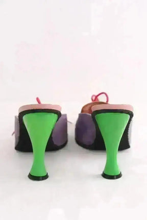Mules Dolce & Gabbana Violet en Cuir