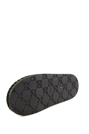 Mules Gucci Vert en Cuir