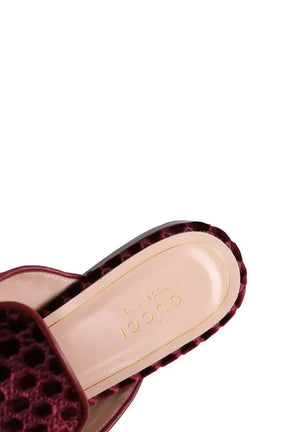 Mules Gucci Violet en Daim