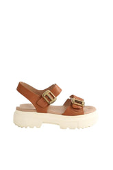 Mules Hogan Camel en Cuir, taille 39 - Seconde Main