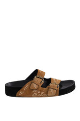 Mules Isabel Marant Marron en Daim, taille 38 - Seconde Main
