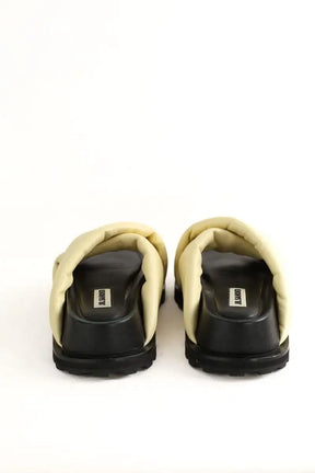 Mules Jil Sander Jaune en Cuir