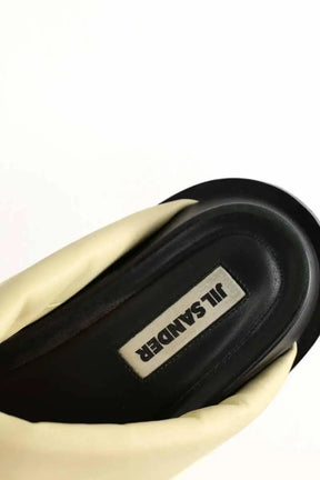 Mules Jil Sander Jaune en Cuir