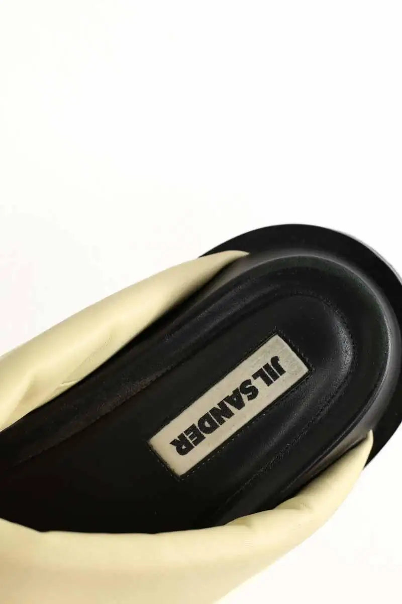 Mules Jil Sander Jaune en Cuir